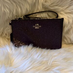 Coach Sparkling Black Wristlet